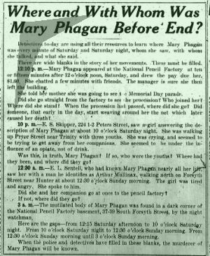 Where and With Whom Was Mary Phagan Before End