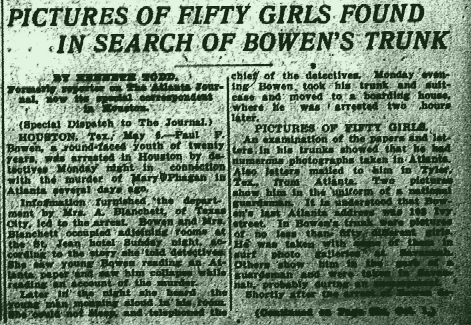 Pictures of Fifty Girls Found in Search of Bowen's Trunk
