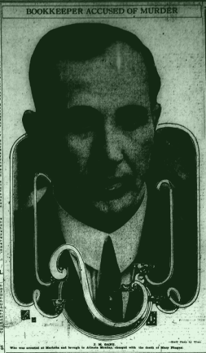 J. M. Gantt, who was arrested at Marietta and brough[t] to Atlanta Monday, charged with the death of Mary Phagan. [Gantt was in the factory on the Saturday of the murder to pick up a pair of shoes he had left since leaving the Pencil company. Leo M. Frank was very reluctant to let him inside the building. Originally, Frank's behavior towards Gantt was assumed to be because of Gantt's recent firing, even though there were no bad relations between the two -- Ed.] 