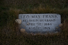 Leo Frank and family cemetery photos