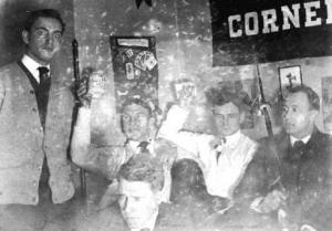 Leo Frank, far left, with classmates at Cornell University